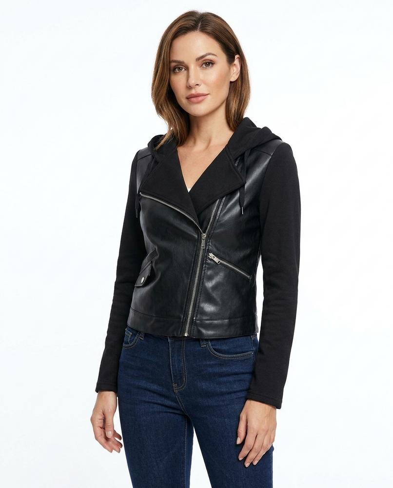 Heidi-Outlet - Arren | Hooded Mixed-Material Jacket Women