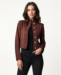 Heidi-Outlet - Arnor | Suede Military-Style Jacket Women