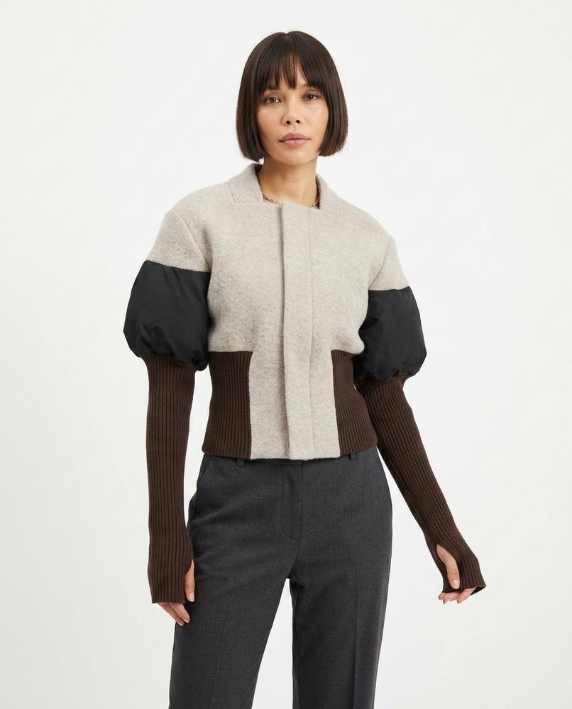 Heidi-Outlet - Calar | Color-Blocked Padded-Sleeve Jacket Women