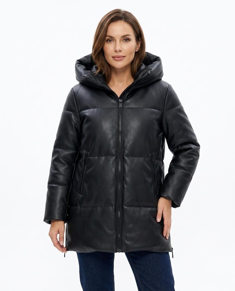 Heidi-Outlet - Saron | Faux-Leather Padded Jacket Women