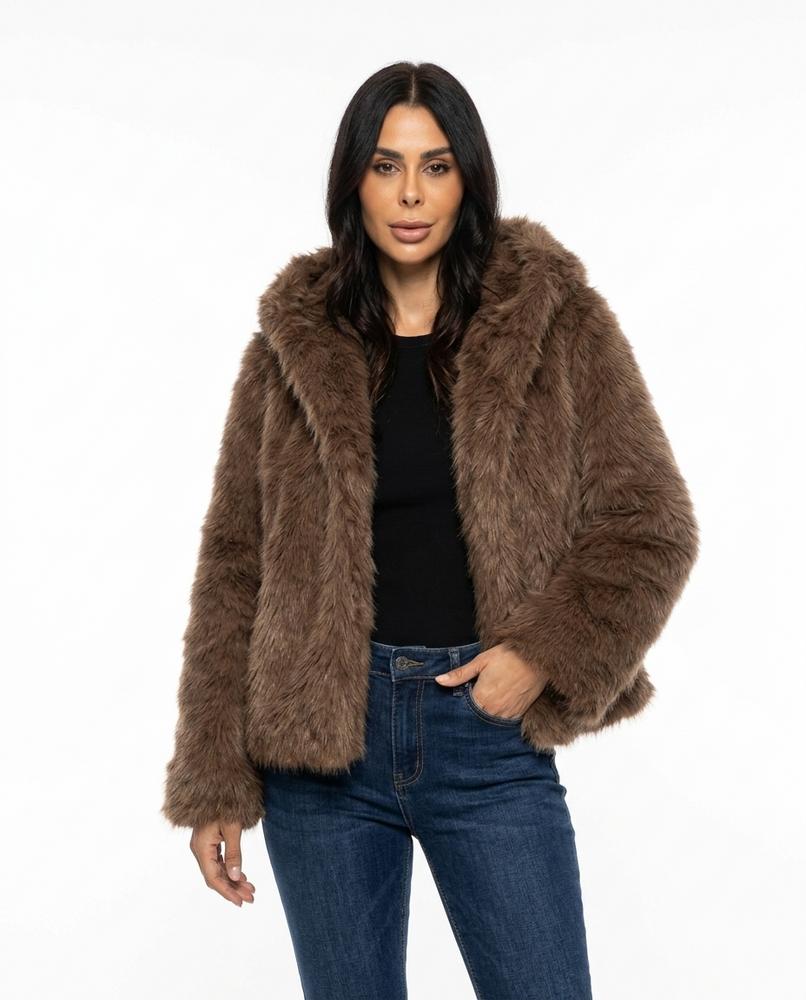Heidi-Outlet - Taran | Faux Fur Hooded Jacket Women