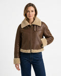 Heidi-Outlet - Kelar | Shearling-Lined Cropped Jacket Women