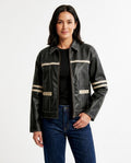 Heidi-Outlet - Mamor | Striped Zip-Up Jacket Women