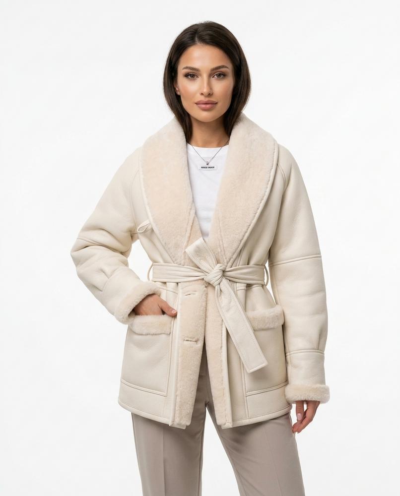 Heidi-Outlet - Lyvin | Sherpa-Lined Faux-Leather Jacket Women