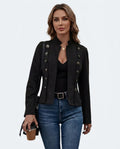 Heidi-Outlet - Elvin | Double-Breasted Stand-Collar Jacket Women