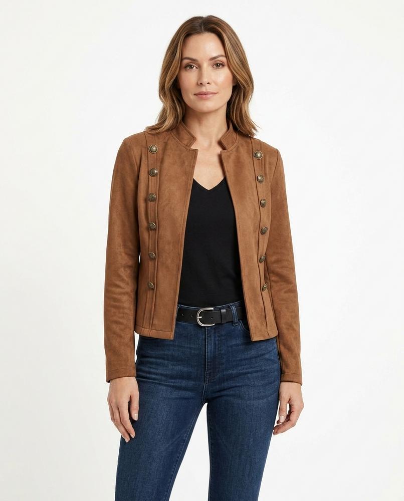 Heidi-Outlet - Elvin | Double-Breasted Stand-Collar Jacket Women