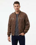 Heidi-Outlet - Vilen | Suede-Look Zipped Jacket Men