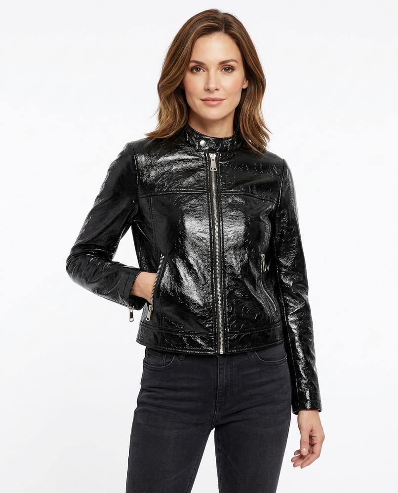 Heidi-Outlet - Varan | Glossy Cropped Jacket Women