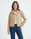 Heidi-Outlet - Dasen | Suede-Look Snap-Button Jacket Women