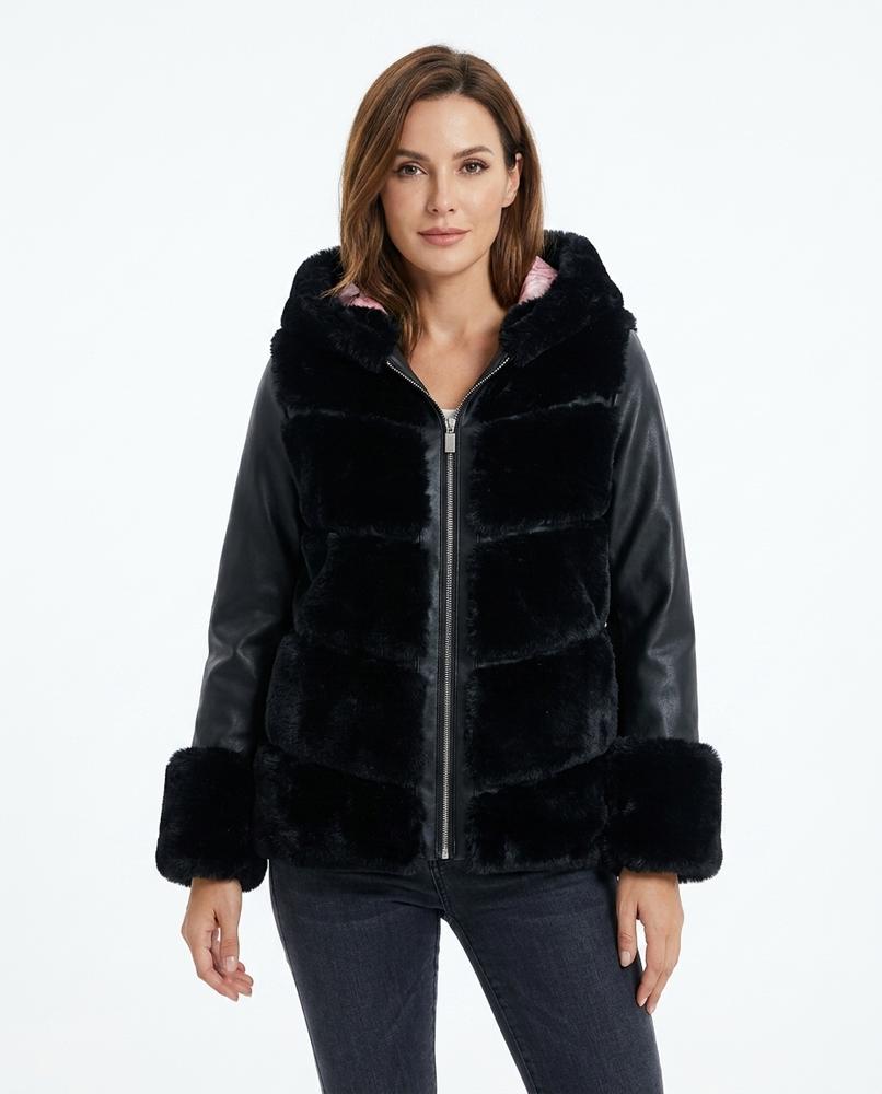 Heidi-Outlet - Setal | Hooded Faux Fur Jacket Women