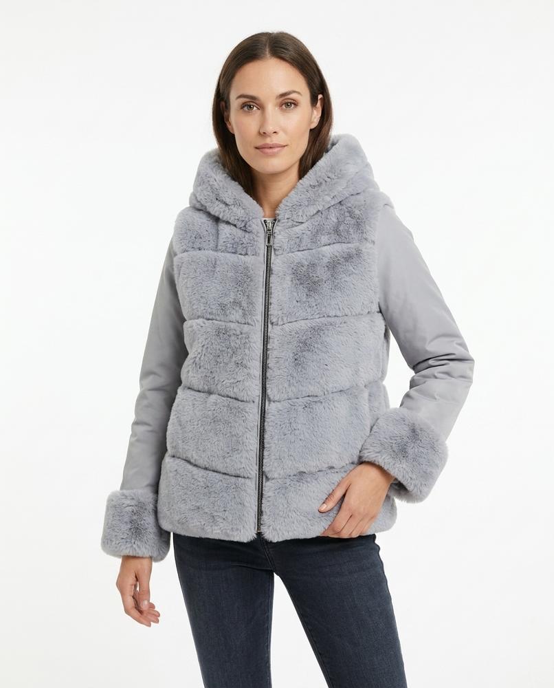Heidi-Outlet - Setal | Hooded Faux Fur Jacket Women