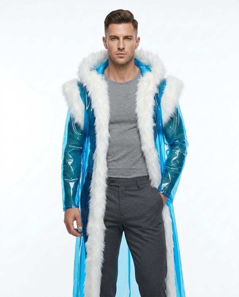 Heidi-Outlet - Elmel | Transparent Fur-Trimmed Coat Men