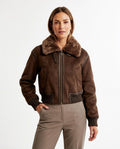 Heidi-Outlet - Zeken | Shearling-Collar Cropped Jacket Women