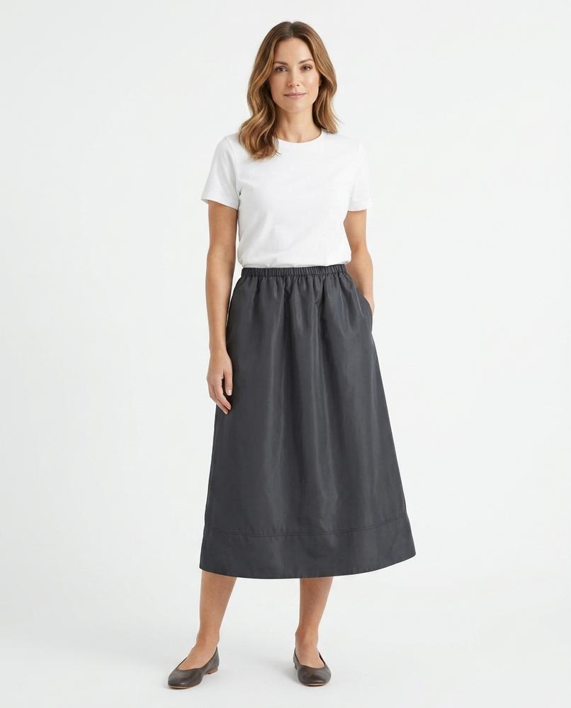 Heidi-Outlet - Yomor | Flared Elastic-Waist Skirt Women