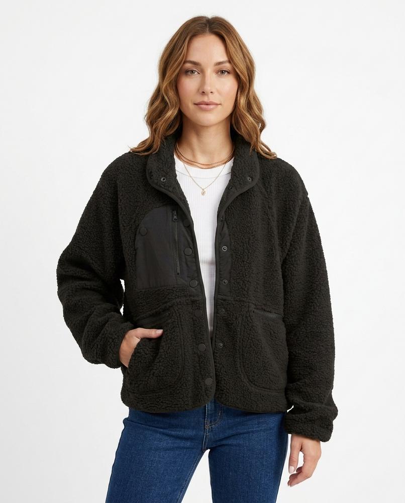 Heidi-Outlet - Lyram | Fleece Button-Front Jacket Women