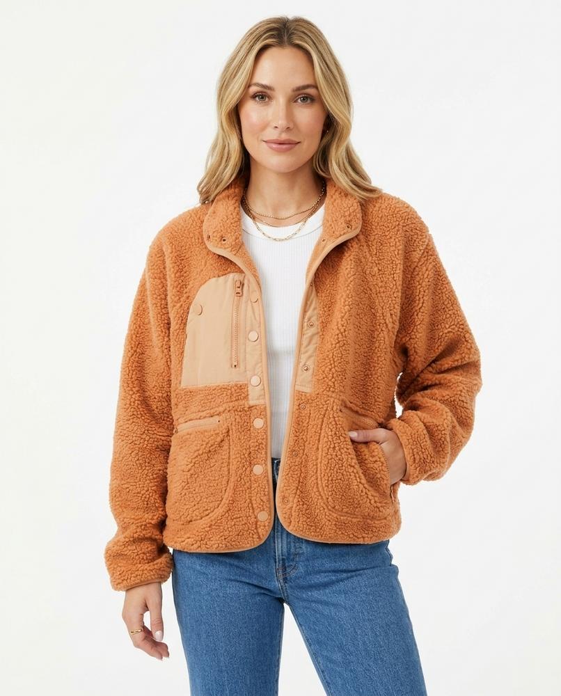Heidi-Outlet - Lyram | Fleece Button-Front Jacket Women