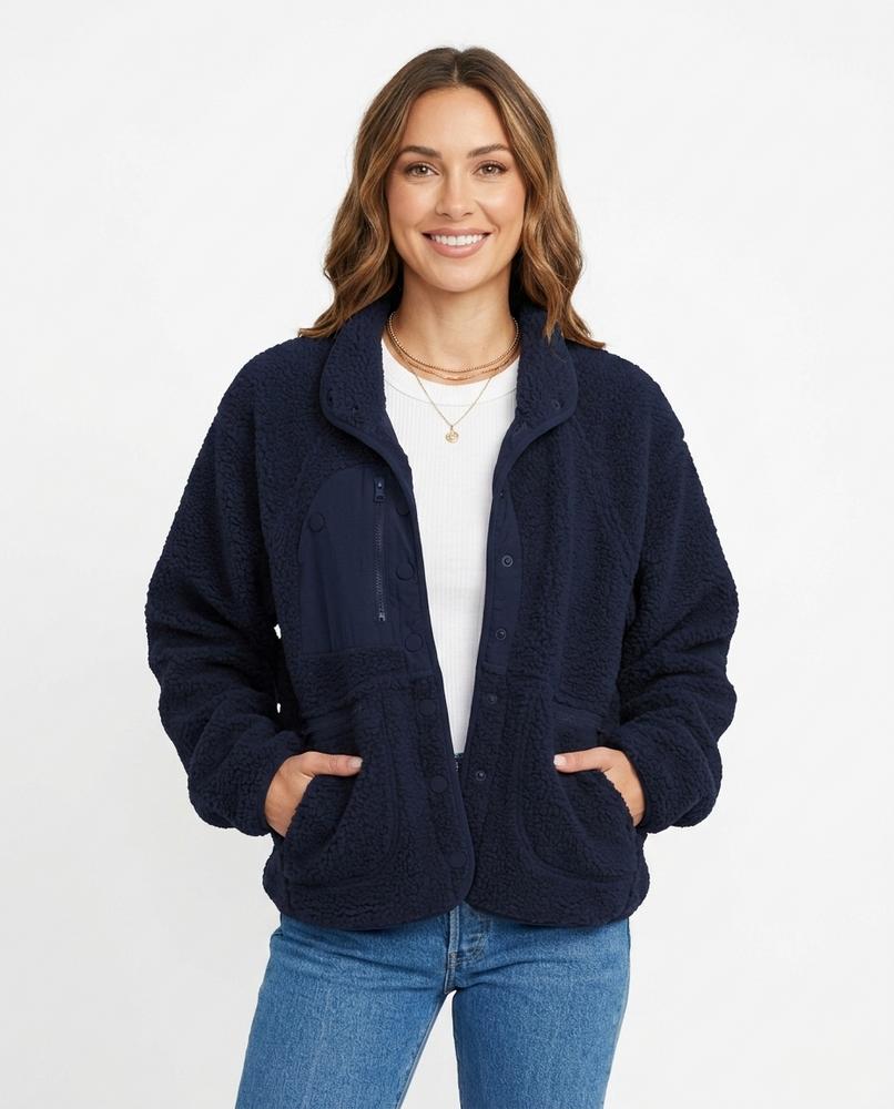 Heidi-Outlet - Lyram | Fleece Button-Front Jacket Women