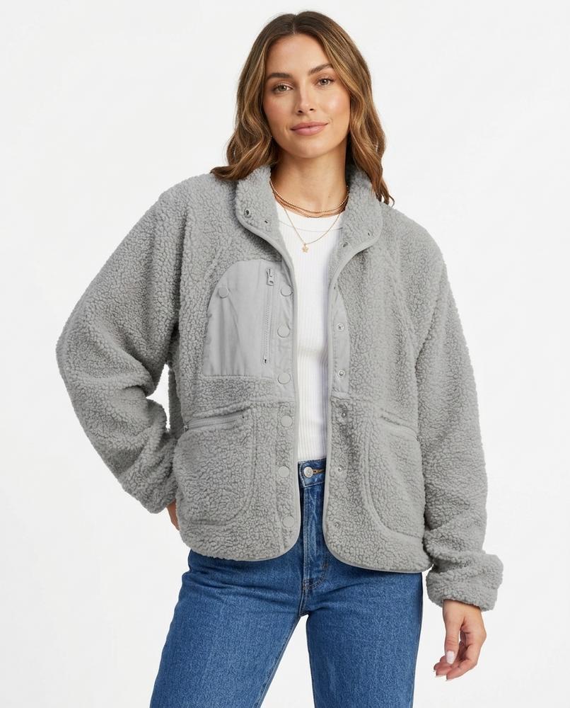 Heidi-Outlet - Lyram | Fleece Button-Front Jacket Women