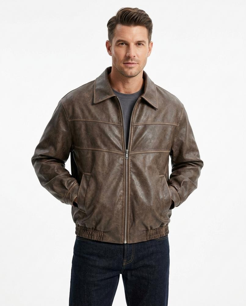 Heidi-Outlet - Nisin | Zip-Up Collared Jacket Men
