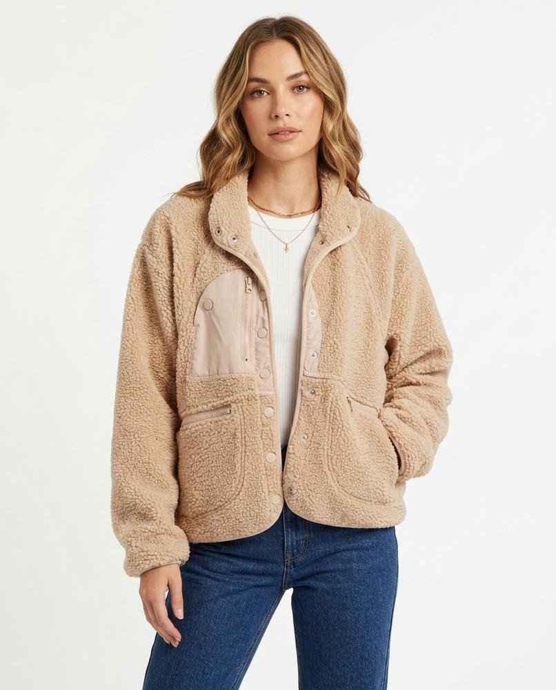 Heidi-Outlet - Lyram | Fleece Button-Front Jacket Women