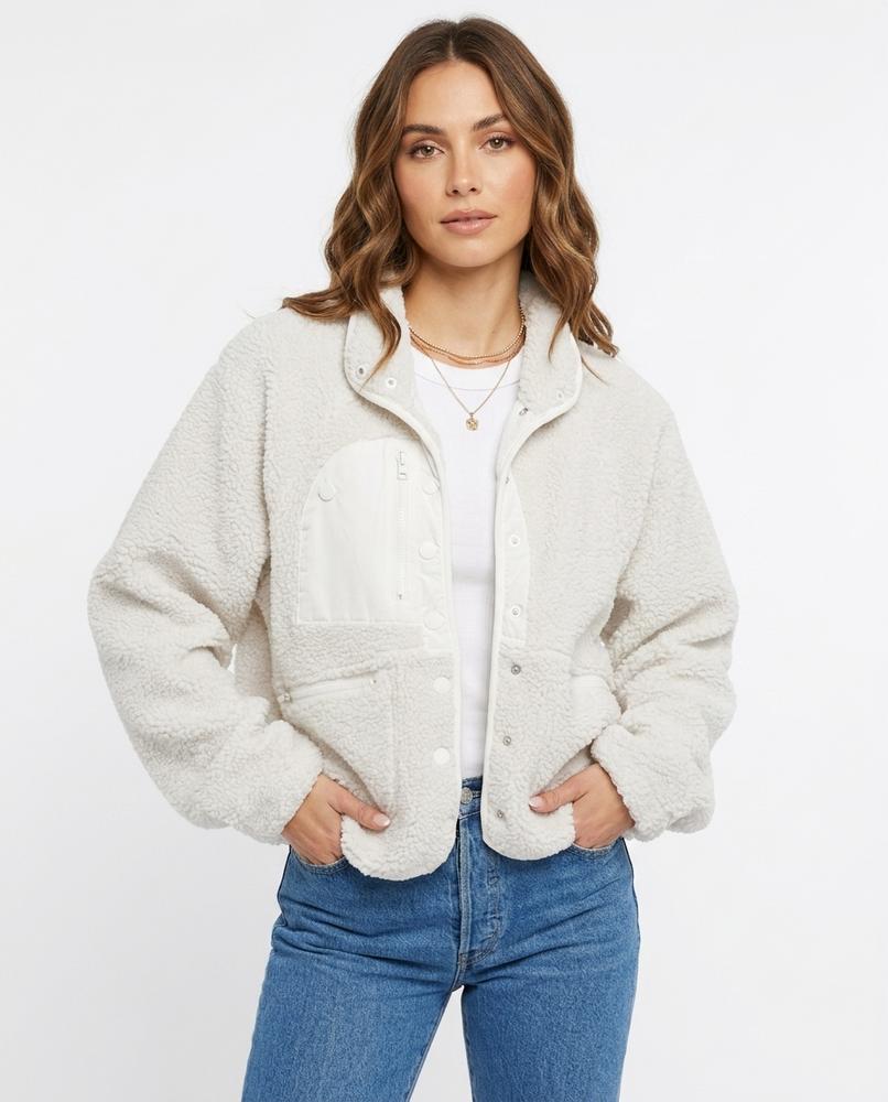 Heidi-Outlet - Lyram | Fleece Button-Front Jacket Women