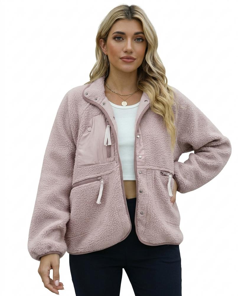 Heidi-Outlet - Lyram | Fleece Button-Front Jacket Women