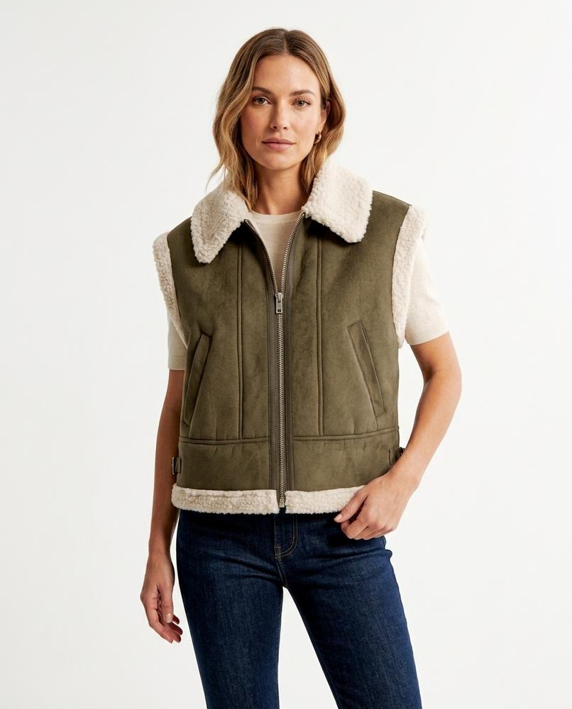 Heidi-Outlet - Nolen | Sherpa-Lined Zip-Up Vest Women