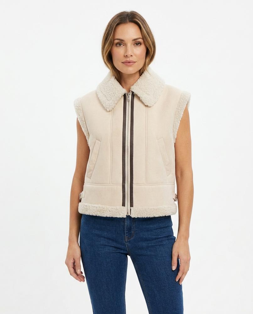 Heidi-Outlet - Nolen | Sherpa-Lined Zip-Up Vest Women