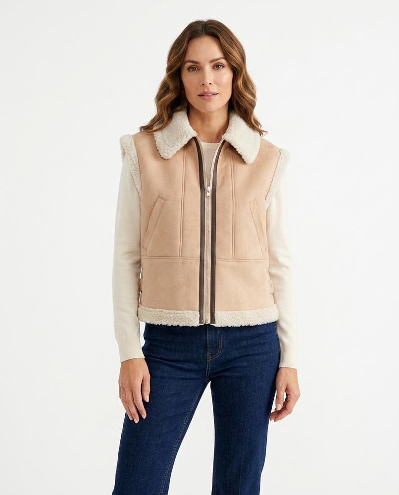 Heidi-Outlet - Nolen | Sherpa-Lined Zip-Up Vest Women