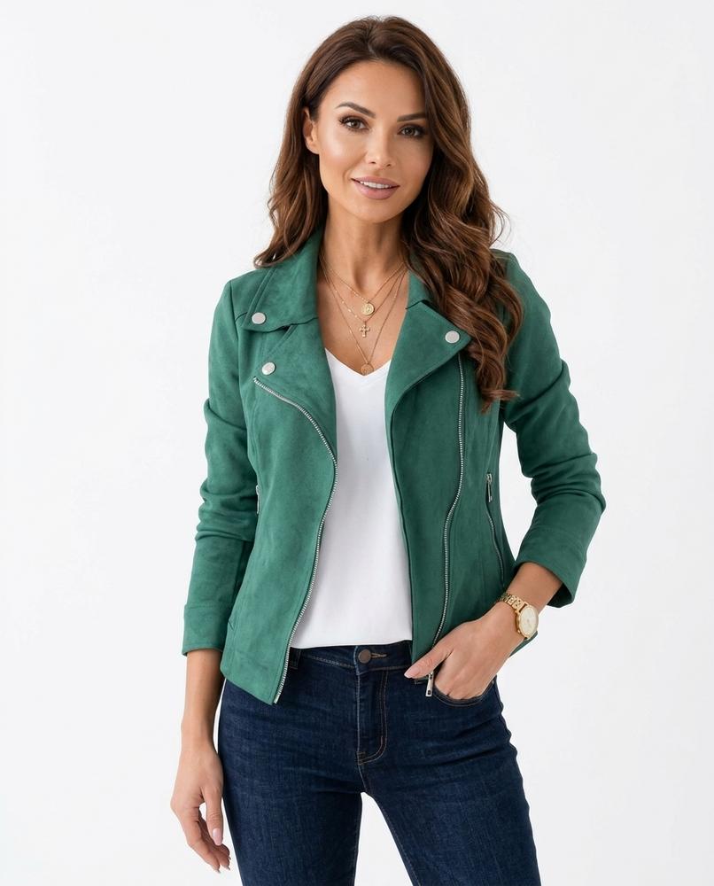Heidi-Outlet - Lymar | Asymmetrical Faux Suede Jacket Women