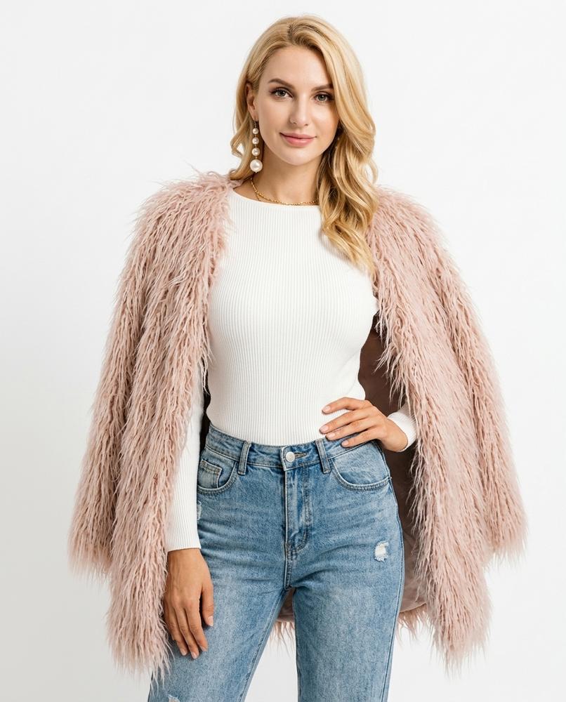 Heidi-Outlet - Armir | Shaggy Open-Front Coat Women