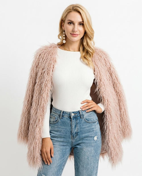 Heidi-Outlet - Armir | Shaggy Open-Front Coat Women