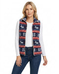 Heidi-Outlet - Salin | Zip-Up Patterned Vest Women