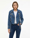 Heidi-Outlet - Timor | Asymmetrical Belted Denim Jacket Women