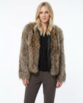 Heidi-Outlet - Rihal | Faux Fur Collarless Jacket Women