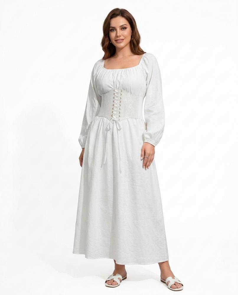 Heidi-Outlet - Lydan | Lace-Up Balloon Sleeve Dress Women