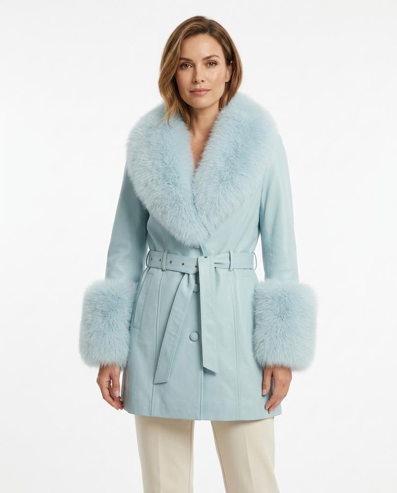 Heidi-Outlet - Arran | Fur-Trimmed Belted Coat Women