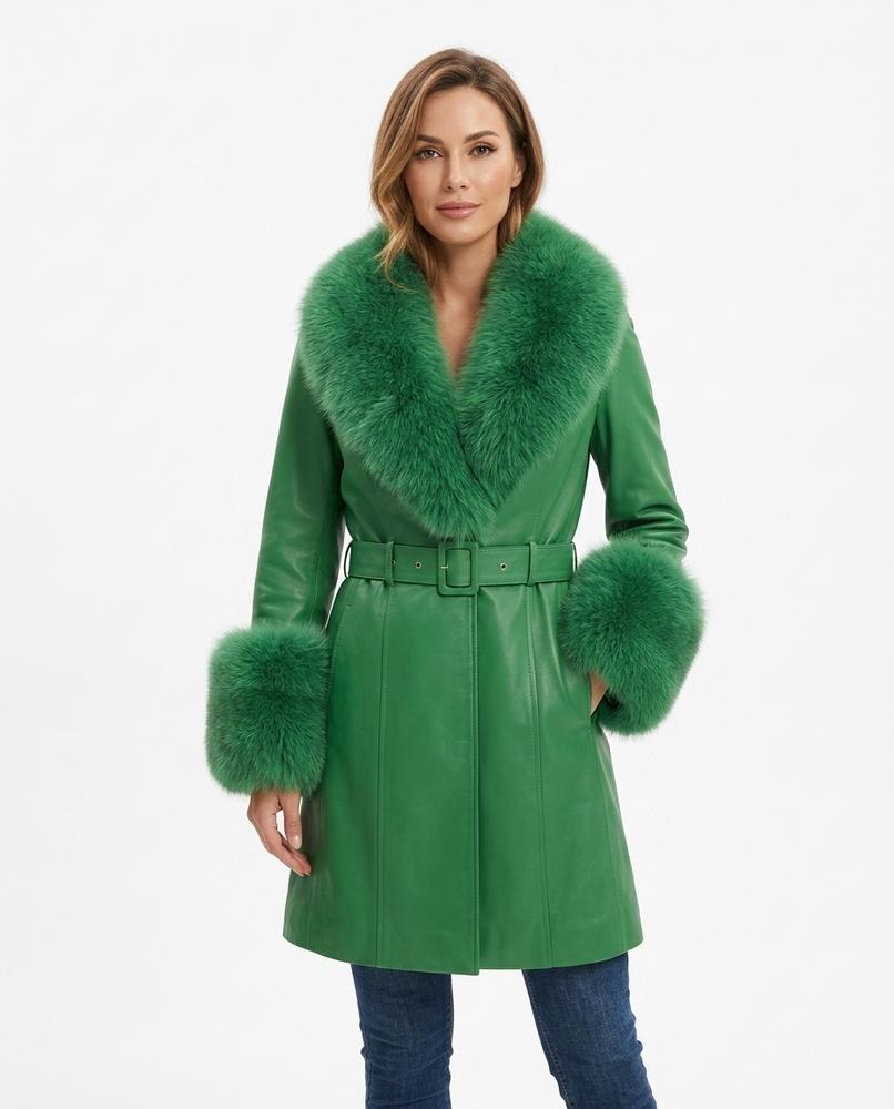 Heidi-Outlet - Arran | Fur-Trimmed Belted Coat Women