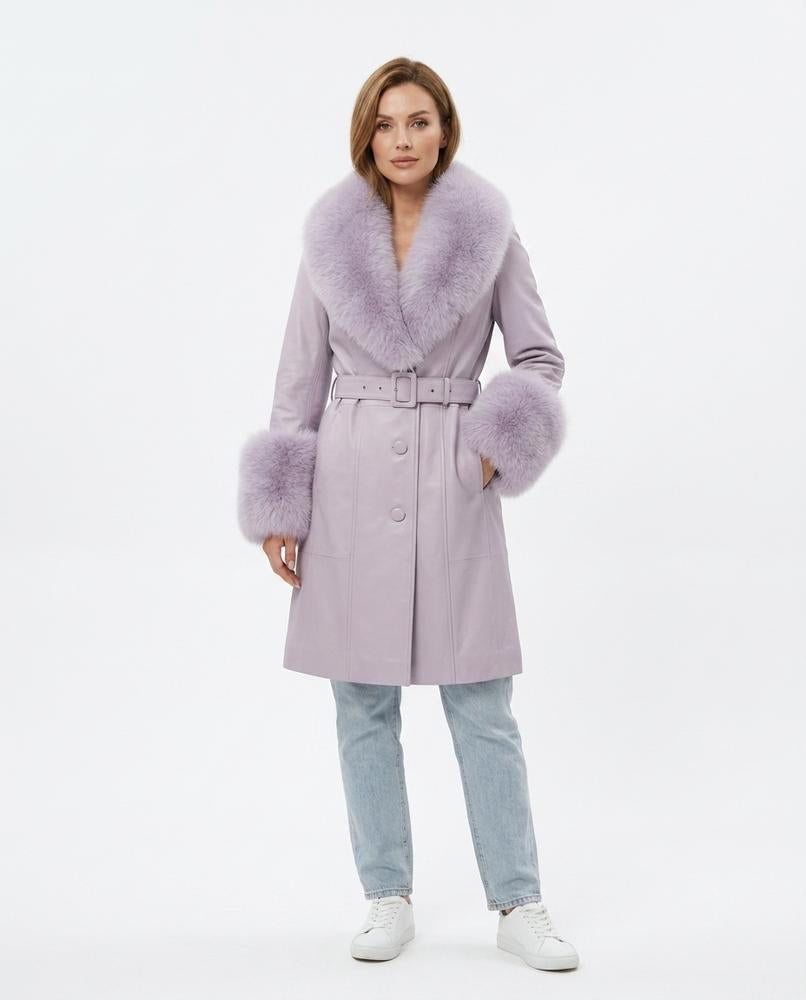 Heidi-Outlet - Arran | Fur-Trimmed Belted Coat Women