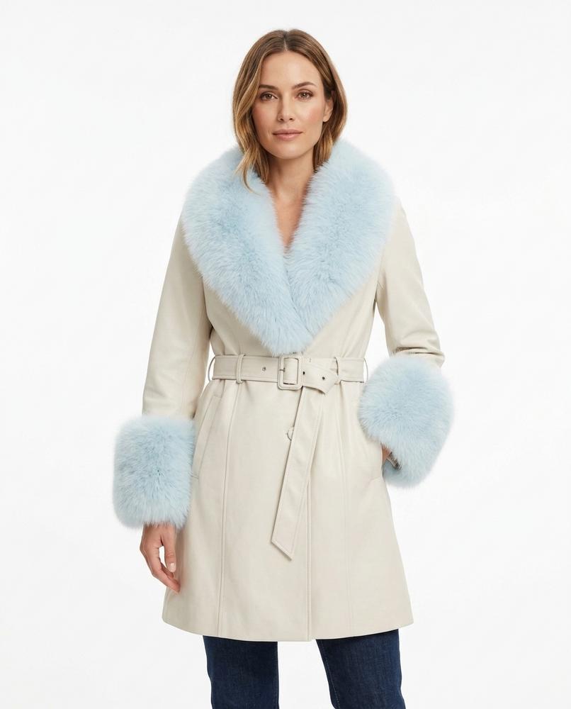 Heidi-Outlet - Arran | Fur-Trimmed Belted Coat Women