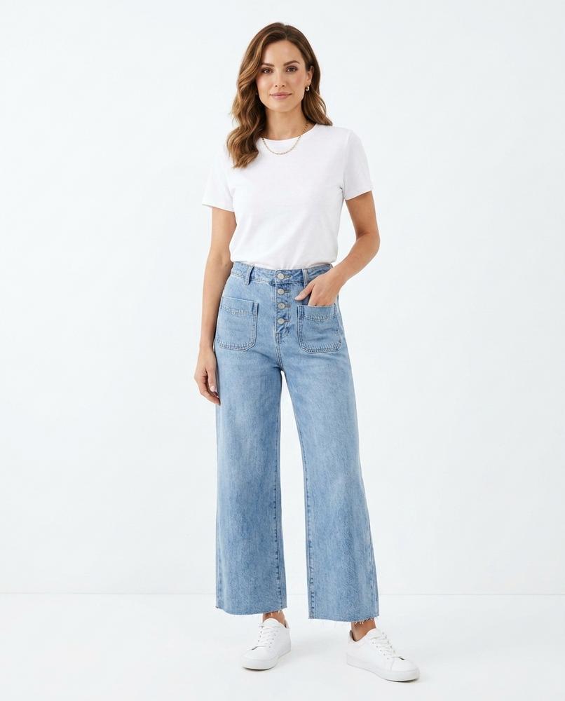 Heidi-Outlet - Keren | High-Waist Wide-Leg Pants Women