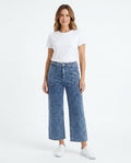 Heidi-Outlet - Ellin | Acid-Washed High-Waist Pants Women