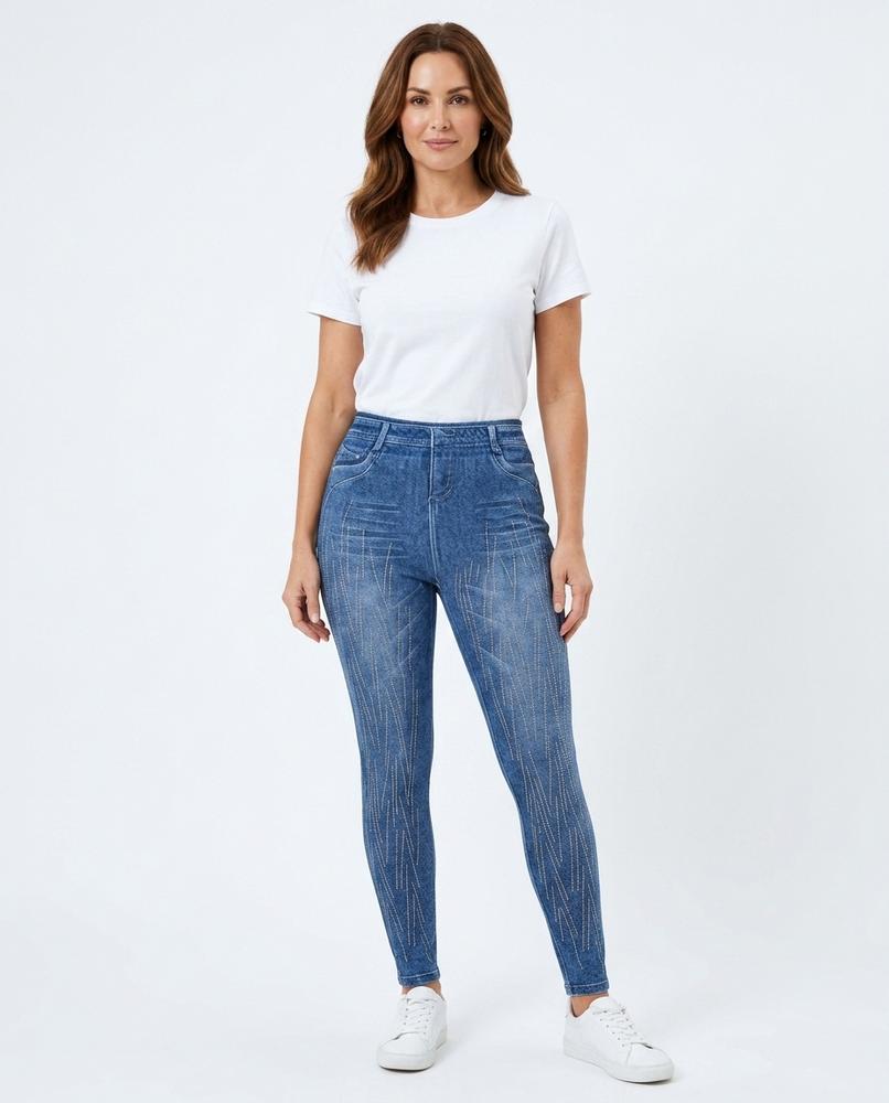 Heidi-Outlet - Yolin | Slim-Fit Embellished Pants Women