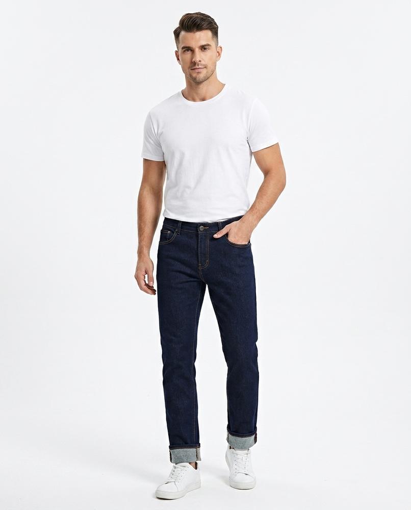 Heidi-Outlet - Dator | Straight-Cut Dark-Wash Pants Men
