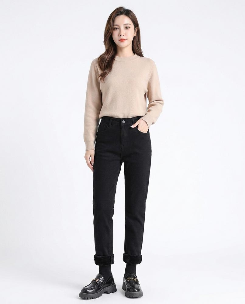 Heidi-Outlet - Ramer | Fleece-Lined High-Waisted Pants Women