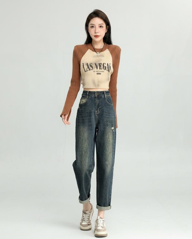 Heidi-Outlet - Caral | High-Waist Washed Pants Women