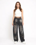 Heidi-Outlet - Aldar | Wide-Leg Embroidered Pants Women