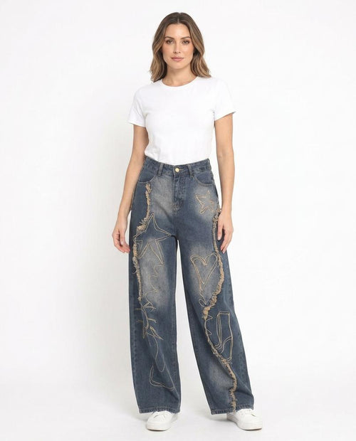 Heidi-Outlet - Aldar | Wide-Leg Embroidered Pants Women