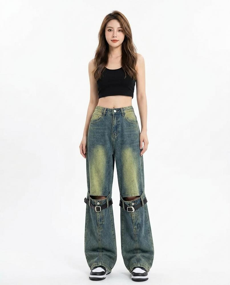 Heidi-Outlet - Kelin | Wide-Leg Cut-Out Pants Women