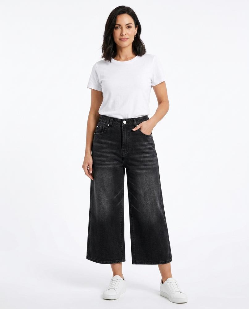 Heidi-Outlet - Yolom | Wide-Leg Cropped Pants Women